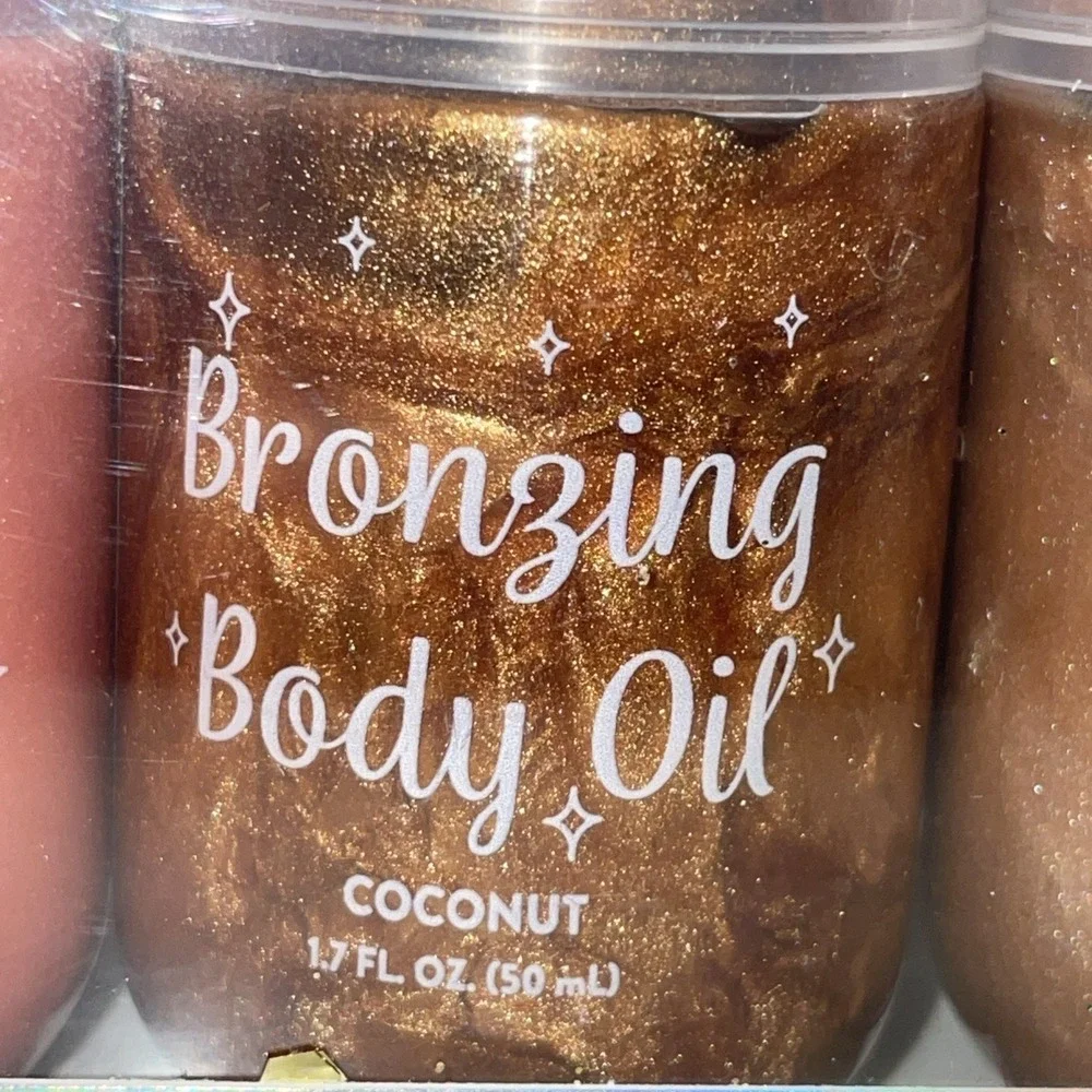 NIB New Body Oil‎ Set Y2K Scented Shimmer Mineral Oil Base
